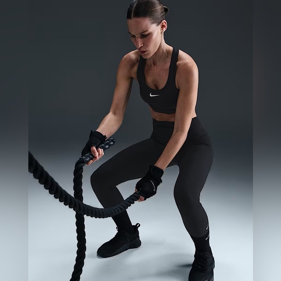 Nike One Dri-FIT High-Waisted Full-Length Leggings Black XS - Picture 8 of 8